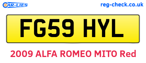 FG59HYL are the vehicle registration plates.