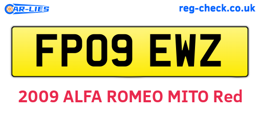 FP09EWZ are the vehicle registration plates.