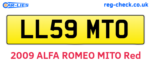 LL59MTO are the vehicle registration plates.
