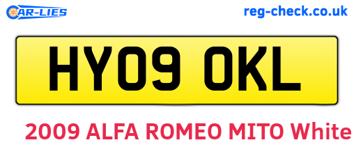 HY09OKL are the vehicle registration plates.