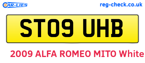 ST09UHB are the vehicle registration plates.