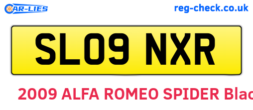 SL09NXR are the vehicle registration plates.