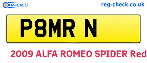 P8MRN are the vehicle registration plates.