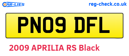 PN09DFL are the vehicle registration plates.
