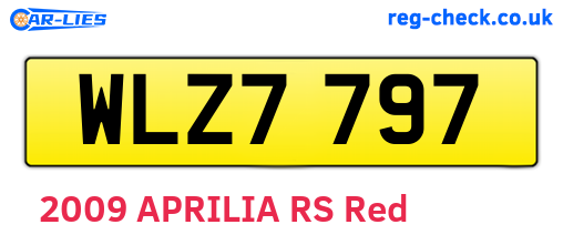 WLZ7797 are the vehicle registration plates.