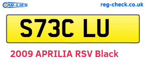 S73CLU are the vehicle registration plates.