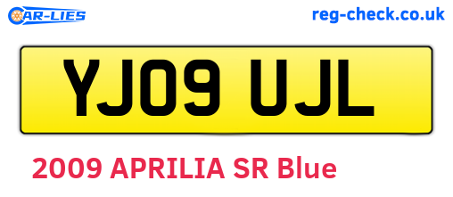 YJ09UJL are the vehicle registration plates.