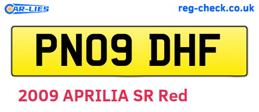 PN09DHF are the vehicle registration plates.