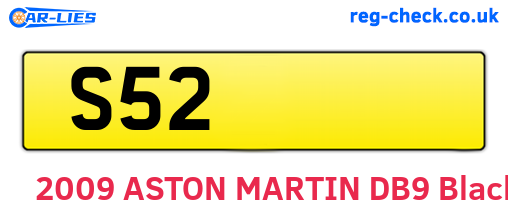 S52 are the vehicle registration plates.