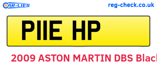 P11EHP are the vehicle registration plates.