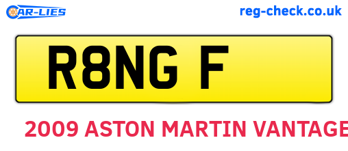 R8NGF are the vehicle registration plates.
