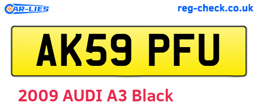 AK59PFU are the vehicle registration plates.