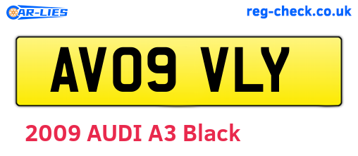 AV09VLY are the vehicle registration plates.