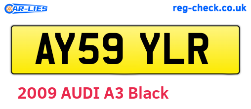 AY59YLR are the vehicle registration plates.