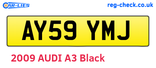 AY59YMJ are the vehicle registration plates.