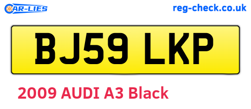 BJ59LKP are the vehicle registration plates.