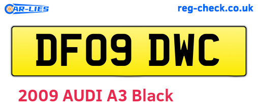 DF09DWC are the vehicle registration plates.