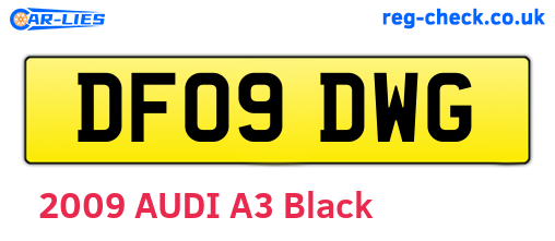 DF09DWG are the vehicle registration plates.