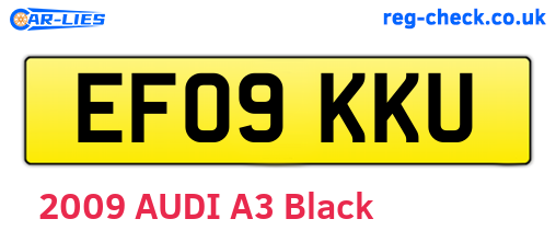 EF09KKU are the vehicle registration plates.