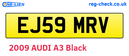 EJ59MRV are the vehicle registration plates.