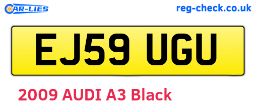 EJ59UGU are the vehicle registration plates.