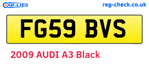 FG59BVS are the vehicle registration plates.