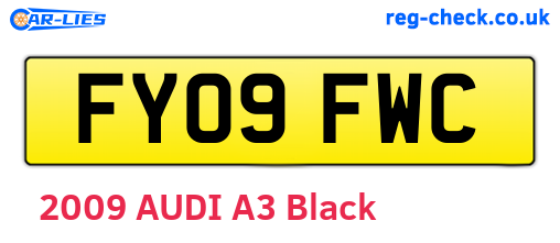 FY09FWC are the vehicle registration plates.