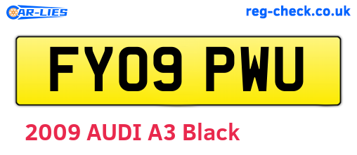 FY09PWU are the vehicle registration plates.
