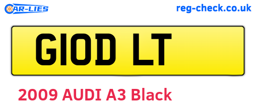 G10DLT are the vehicle registration plates.