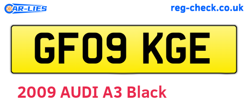 GF09KGE are the vehicle registration plates.