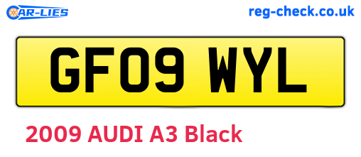 GF09WYL are the vehicle registration plates.