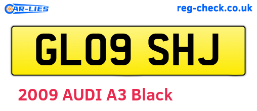 GL09SHJ are the vehicle registration plates.