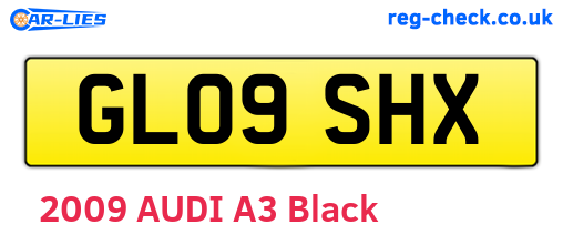 GL09SHX are the vehicle registration plates.