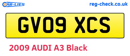 GV09XCS are the vehicle registration plates.