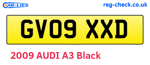 GV09XXD are the vehicle registration plates.