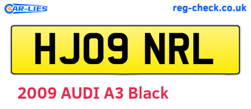 HJ09NRL are the vehicle registration plates.