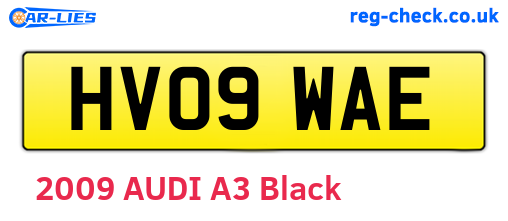 HV09WAE are the vehicle registration plates.