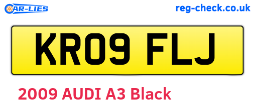 KR09FLJ are the vehicle registration plates.