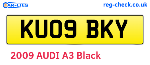 KU09BKY are the vehicle registration plates.