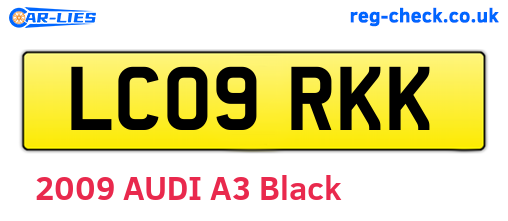 LC09RKK are the vehicle registration plates.