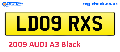 LD09RXS are the vehicle registration plates.