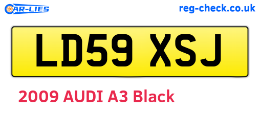 LD59XSJ are the vehicle registration plates.