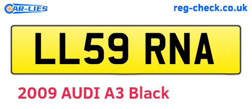 LL59RNA are the vehicle registration plates.