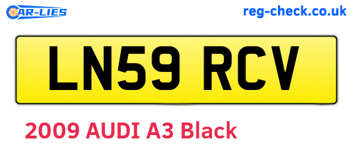 LN59RCV are the vehicle registration plates.