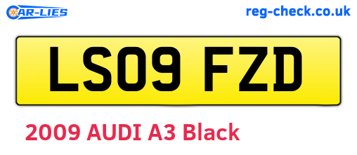 LS09FZD are the vehicle registration plates.