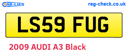 LS59FUG are the vehicle registration plates.