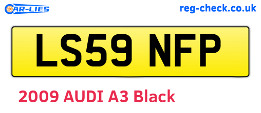 LS59NFP are the vehicle registration plates.