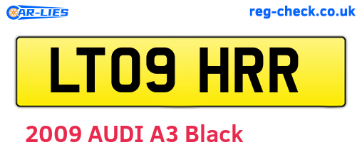 LT09HRR are the vehicle registration plates.