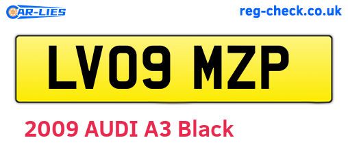 LV09MZP are the vehicle registration plates.