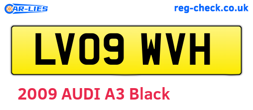 LV09WVH are the vehicle registration plates.